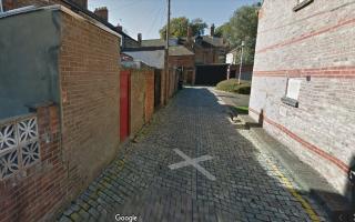 The incident took place in one of the alleys off Outram Street in Darlington